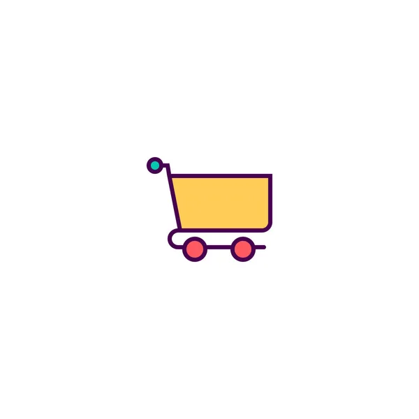 Cart icon line design. Business icon vector design — Stock Vector