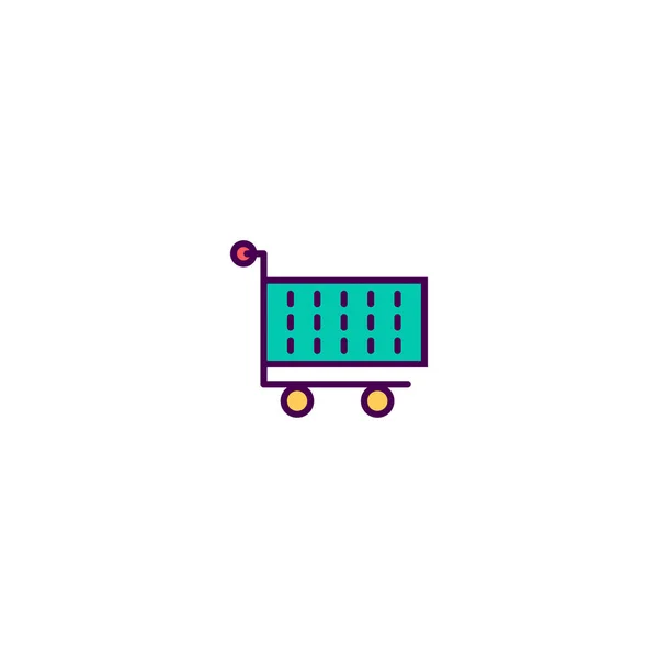 Cart icon line design. Business icon vector design — Stock Vector