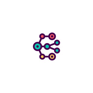 Simgesi tasarım paylaşmak. e-ticaret simge vektör tasarımı