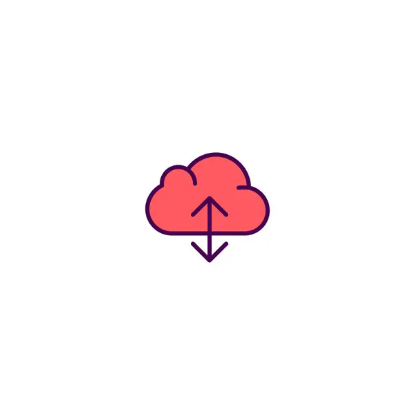 Diseño de iconos de Cloud Computing. Icono esencial diseño de vectores — Vector de stock