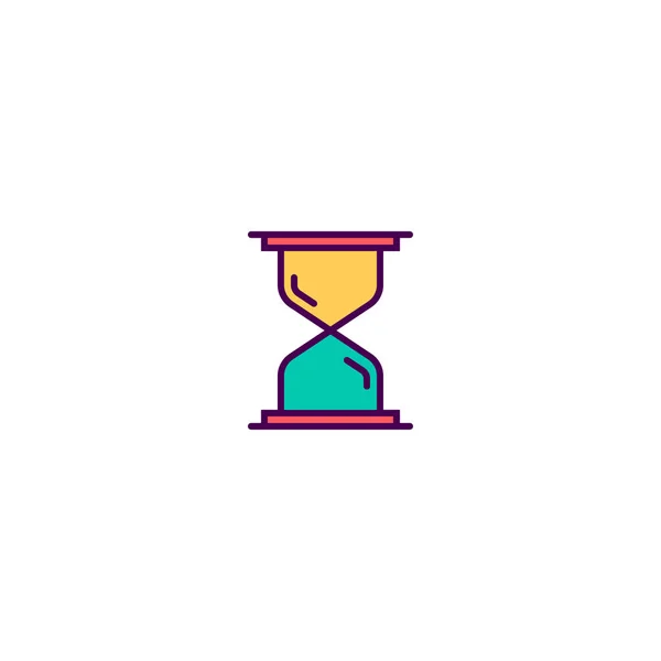 Diseño de icono de reloj de arena. Icono esencial diseño de vectores — Vector de stock