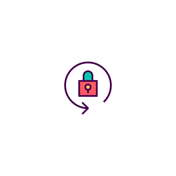 Lock icon design. Essential icon vector design — Stock Vector