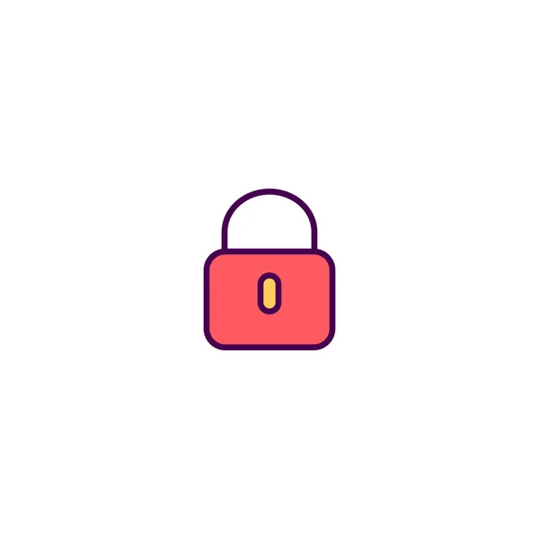 Locked icon design. Essential icon vector design — Stock Vector