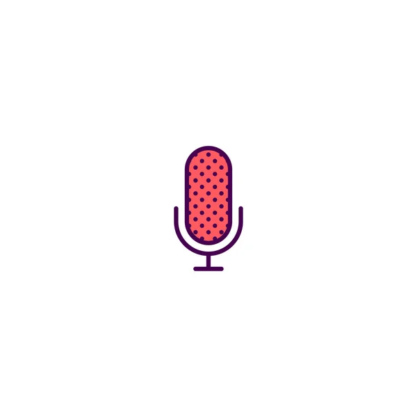 Design de ícone de microfone. Desenho de vetor ícone essencial — Vetor de Stock