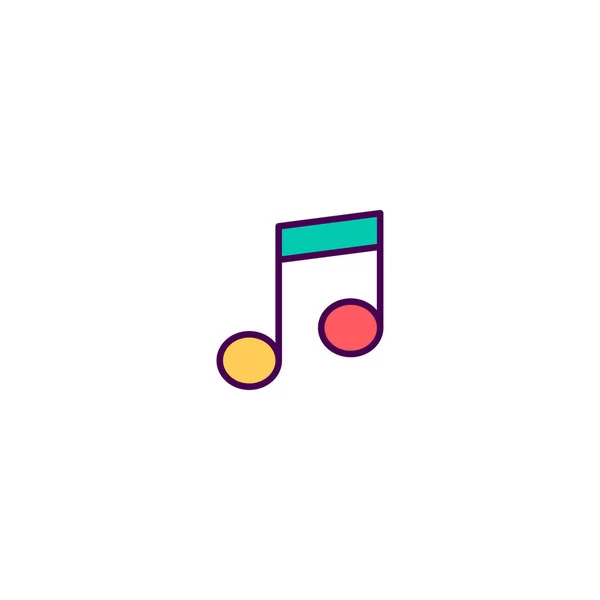 Musik-Player-Icon-Design. Wesentliches Icon-Vektor-Design — Stockvektor