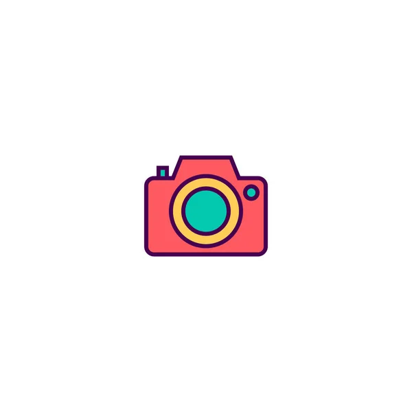 Photo camera icon design. Essential icon vector design — Stock Vector