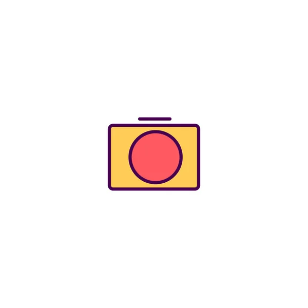 Projeto de ícone de câmera de foto. Desenho de vetor ícone essencial —  Vetores de Stock