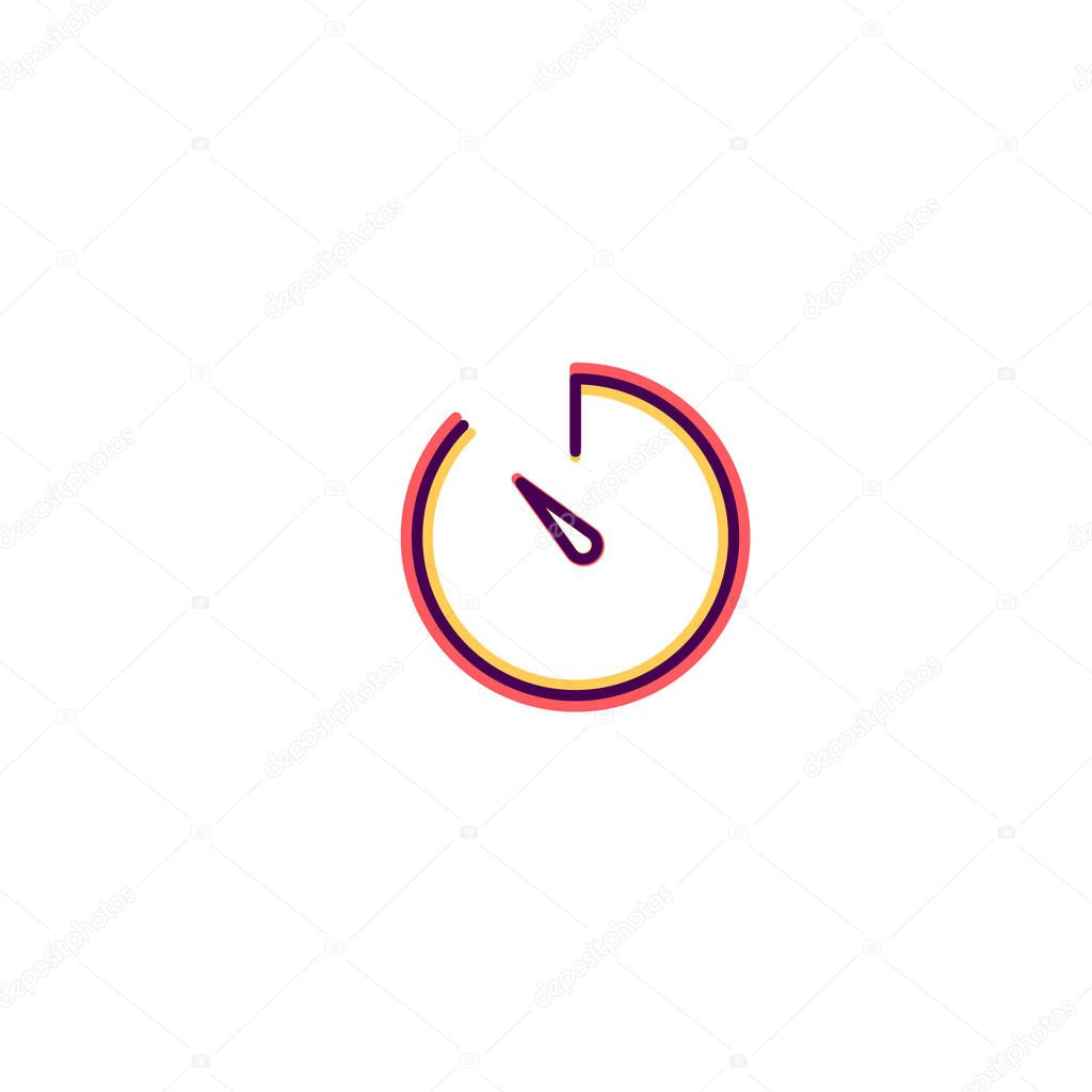 Stopwatch icon design. Essential icon vector design