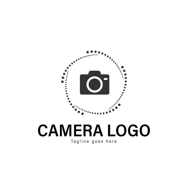 Design der Kamera-Logo-Vorlage. Kamera-Logo mit modernem Rahmenvektordesign — Stockvektor