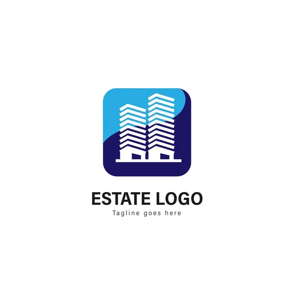Ingatlan logó sablon design. Ingatlan modern keret vector design logo — Stock Vector