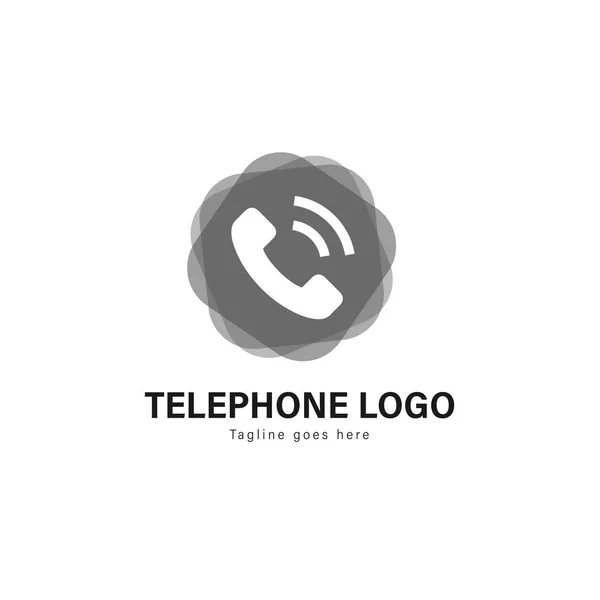 Design modello logo telefonico. Logo telefonico con design vettoriale telaio moderno — Vettoriale Stock