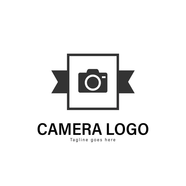 Design der Kamera-Logo-Vorlage. Kamera-Logo mit modernem Rahmenvektordesign — Stockvektor