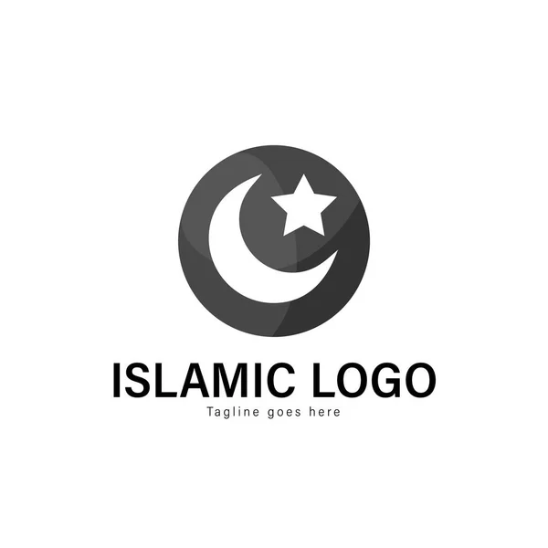 Islamska logo szablon projektu. Islamska logo z nowoczesnym rama wektor — Wektor stockowy