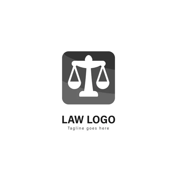 Дизайн логотипа закона. Логотип закона с современным векторным дизайном — стоковый вектор