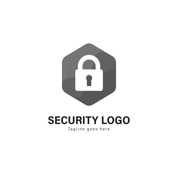 Diseño de plantilla de logotipo de seguridad. Logotipo de seguridad con diseño de vector de marco moderno — Vector de stock