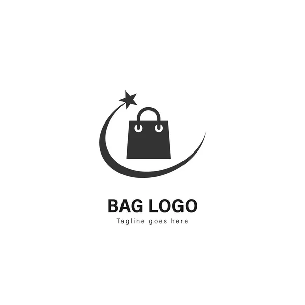 Diseño de plantilla de logotipo de tienda. Logotipo de la tienda con diseño moderno vector marco — Archivo Imágenes Vectoriales