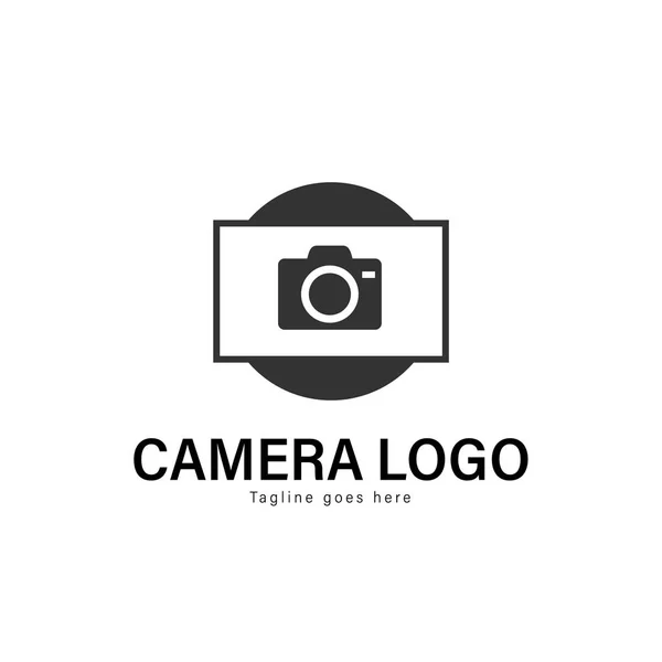 Design der Kamera-Logo-Vorlage. Kamera-Logo mit modernem Rahmenvektordesign — Stockvektor