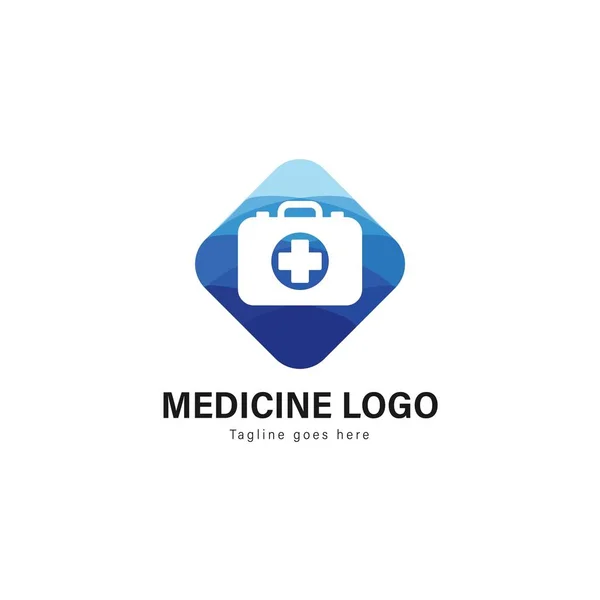 Diseño de plantilla de logo médico. Logo Medic con diseño de vectores de marco moderno — Vector de stock