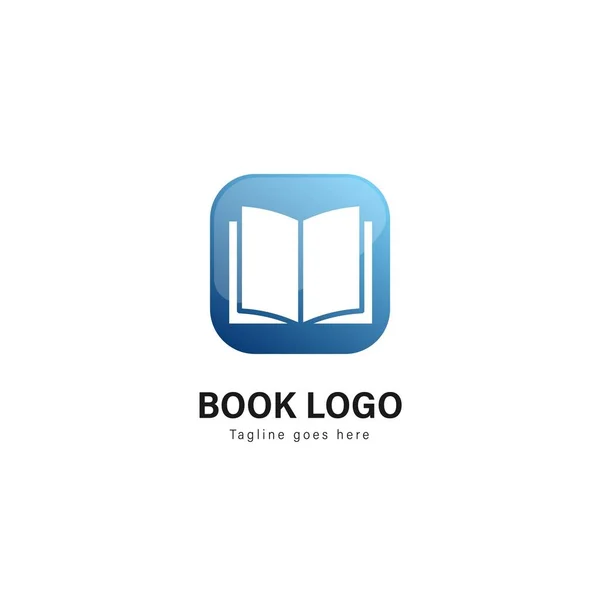 Kniha design loga šablony. Kniha logo s moderní konstrukce vektoru — Stockový vektor
