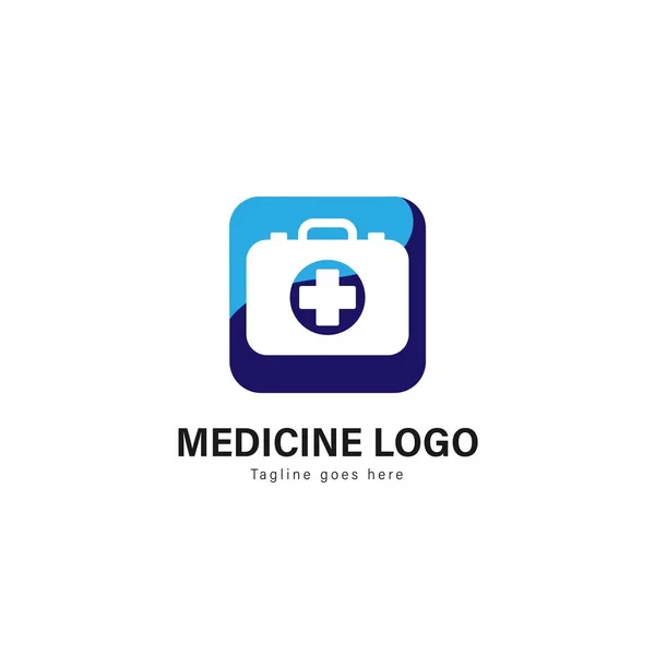 Medic logo template design. Medic logo with modern frame vector design — Stock Vector