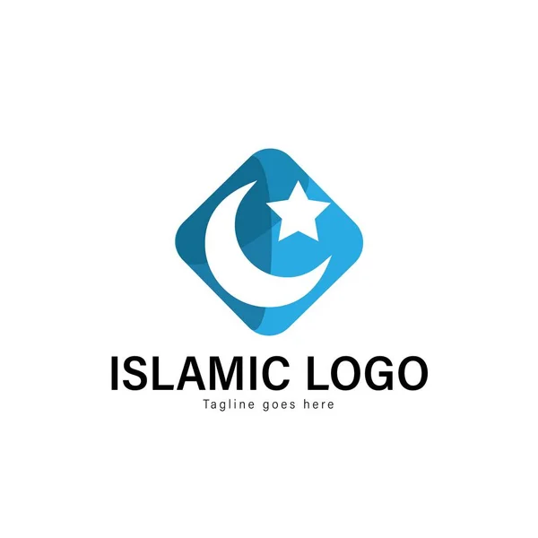 Islamska logo szablon projektu. Islamska logo z nowoczesnym rama wektor — Wektor stockowy