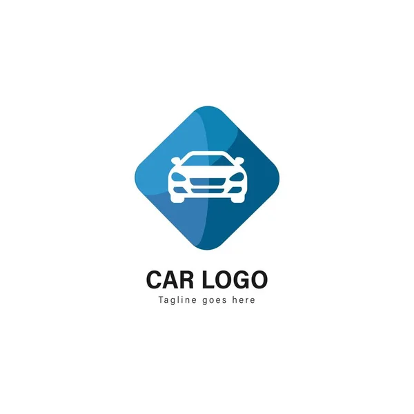 Modello logo auto design. Logo auto con design vettoriale telaio moderno — Vettoriale Stock