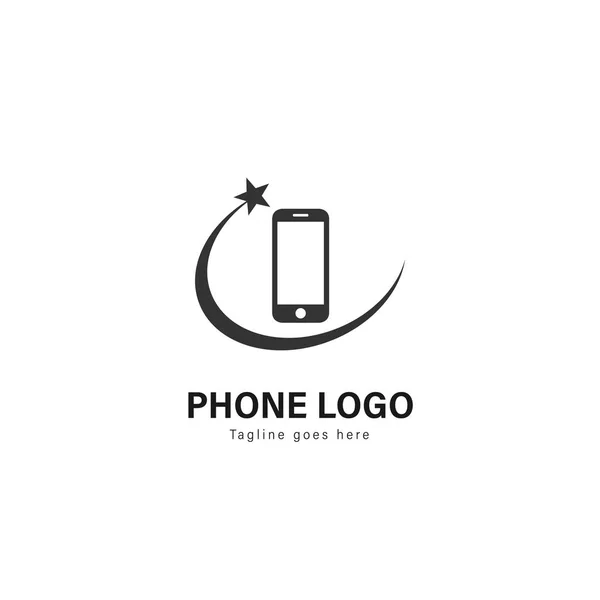 Chytrý telefon loga návrh šablony. Chytrý telefon logo s moderní konstrukce vektoru — Stockový vektor