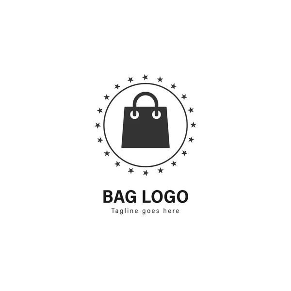 Дизайн шаблона логотипа магазина. Логотип магазина с современным дизайном каркаса — стоковый вектор