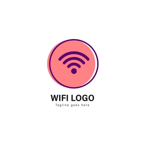 Design des Wifi-Logos. Wifi-Logo mit modernem Rahmenvektordesign — Stockvektor