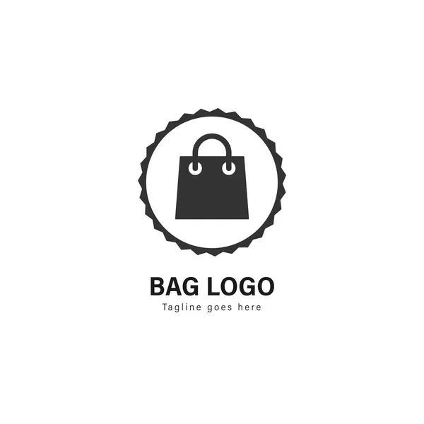 Handla logotyp malldesign. Shop-logotypen med moderna ram vektor design — Stock vektor