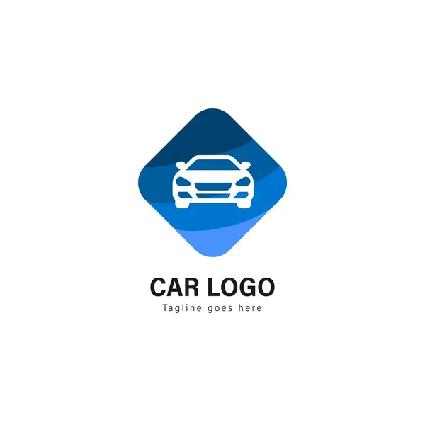 Diseño de plantilla de logotipo de coche. Logotipo del coche con diseño moderno vector marco — Vector de stock