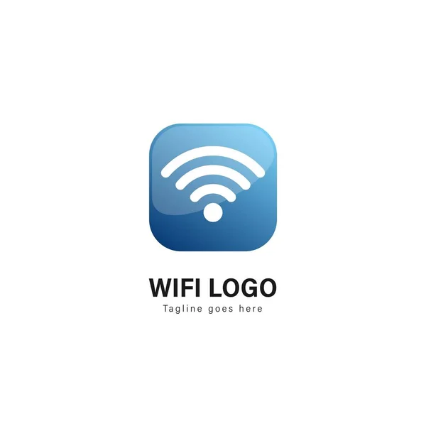 Design des Wifi-Logos. Wifi-Logo mit modernem Rahmenvektordesign — Stockvektor