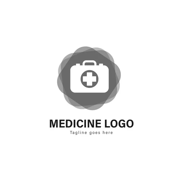 Design de modelo de logotipo médico. Logotipo médico com design moderno de vetores de moldura — Vetor de Stock