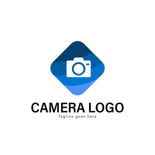 Kamera logó sablon design. Modern keret vector design logo kamera — Stock Vector