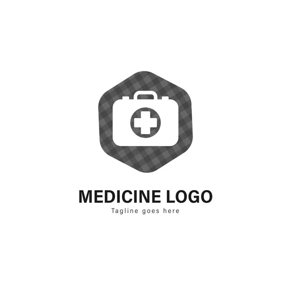Medyk logo szablon projektu. Medyk logo z nowoczesnym rama wektor — Wektor stockowy