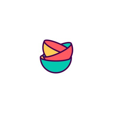 Yemekleri simgesi tasarım. Gastronomi simge vektör tasarımı