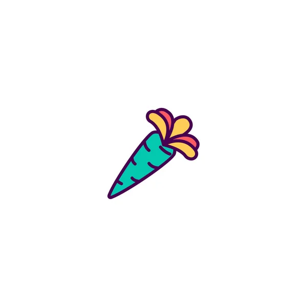 Design de ícone de cenoura. Desenho de vetor ícone de gastronomia — Vetor de Stock
