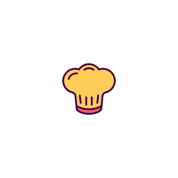 Diseño del icono del chef. Diseño del vector icono de la gastronomía — Archivo Imágenes Vectoriales
