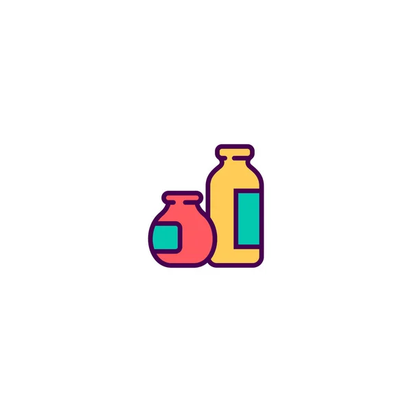 Design de ícone de leite. Desenho de vetor ícone de gastronomia — Vetor de Stock