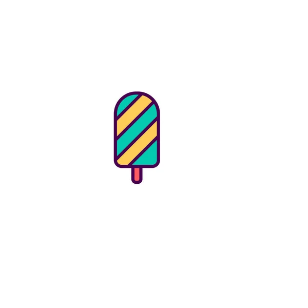 Design de ícone de sorvete. Desenho de vetor ícone de gastronomia —  Vetores de Stock