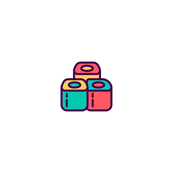 Design de ícone de sushi. Desenho de vetor ícone de gastronomia — Vetor de Stock