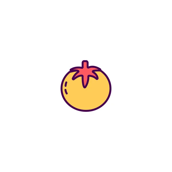 Design de ícone de tomate. Desenho de vetor ícone de gastronomia — Vetor de Stock
