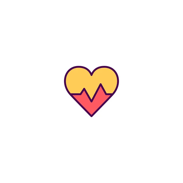 Cardiogram pictogram ontwerp. Levensstijl pictogram vector design — Stockvector