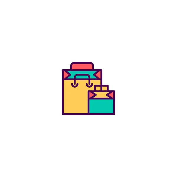 Shopping Bag Icon Design. Design von Shopping-Ikonen — Stockvektor