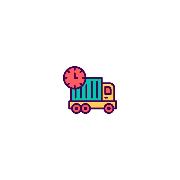 Design de ícone de caminhão de entrega. Design de vetor ícone de compras — Vetor de Stock