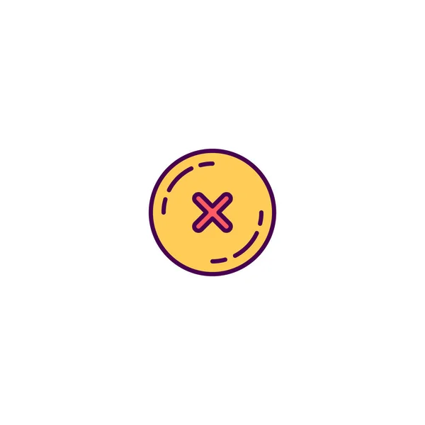 Diseño de icono de error. Icono de compras vector de diseño — Vector de stock