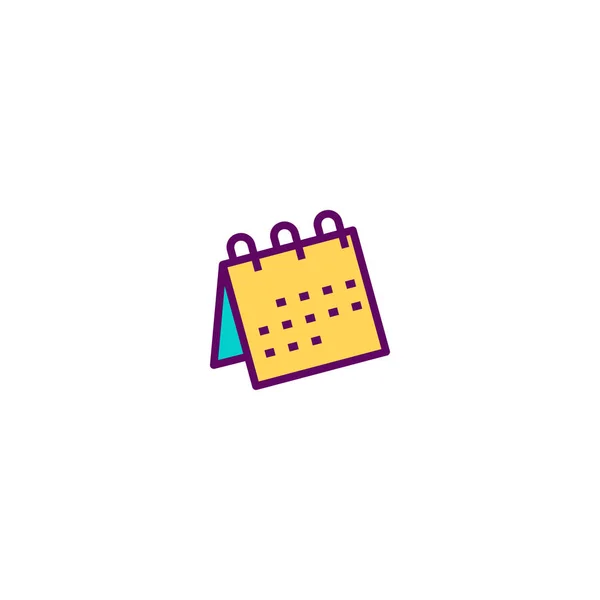 Progettazione icona del calendario. Progettazione vettoriale icona cancelleria — Vettoriale Stock