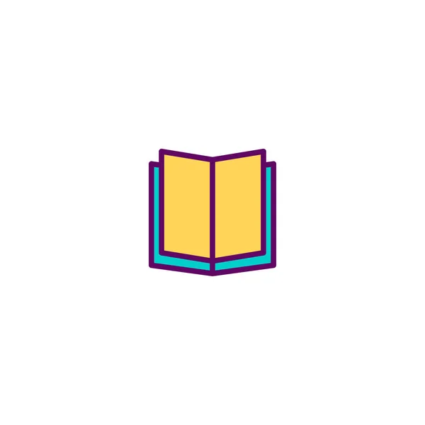 Open book icon design. Stationery icon vector design — Stock Vector