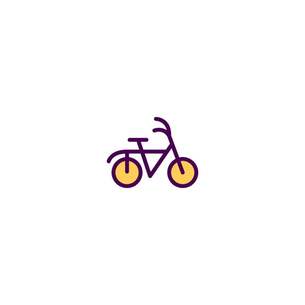 Diseño del icono de la bicicleta. Icono de transporte vector de diseño — Vector de stock