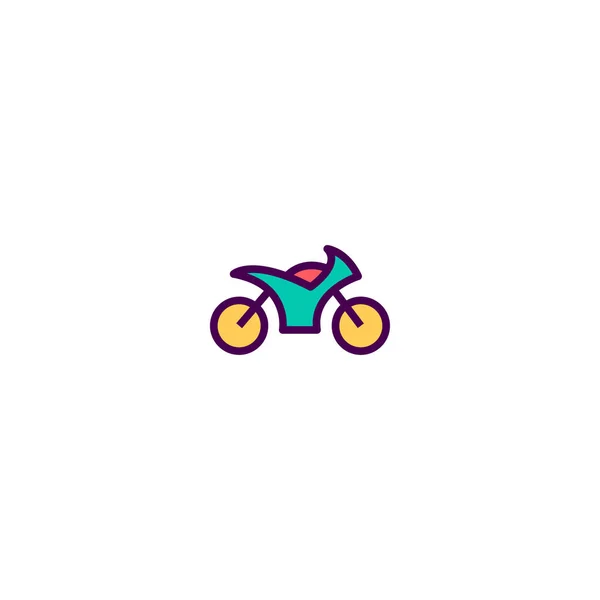 Diseño icono de la motocicleta. Icono de transporte vector de diseño — Archivo Imágenes Vectoriales
